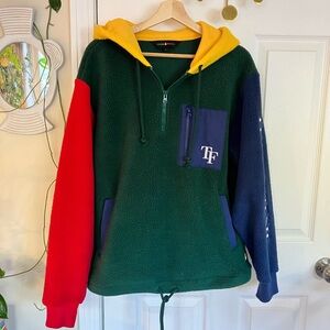 teddy fresh color block fleece